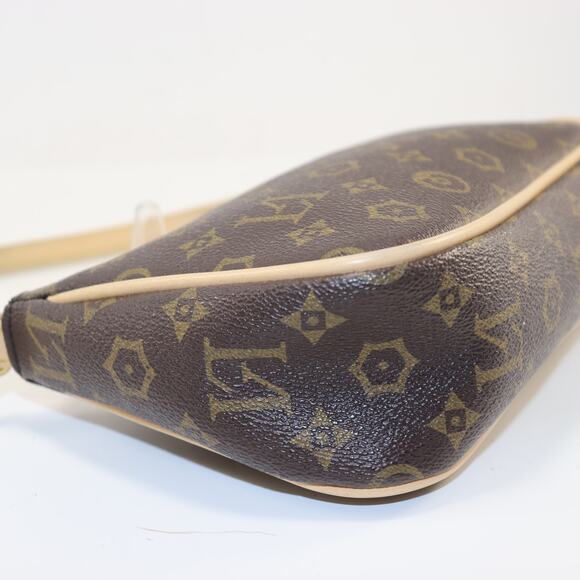 Lorenzo Valentino Monogram Shoulder Bag Brown with Gold Hardware - Picture 3 of 6